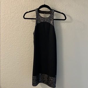 Black dress with sequin accents